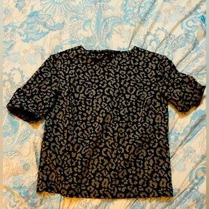 Banana Republic XS Leopard top